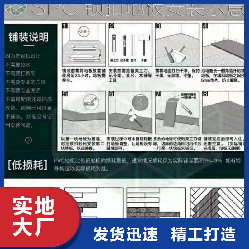 SPC石塑地板竹炭供挤木饰面支持定制贴心售后厂家案例