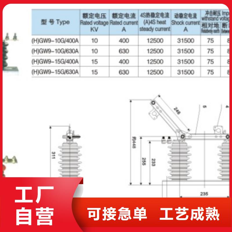 户外【隔离开关】HGW9-10G(W)/400价格实惠