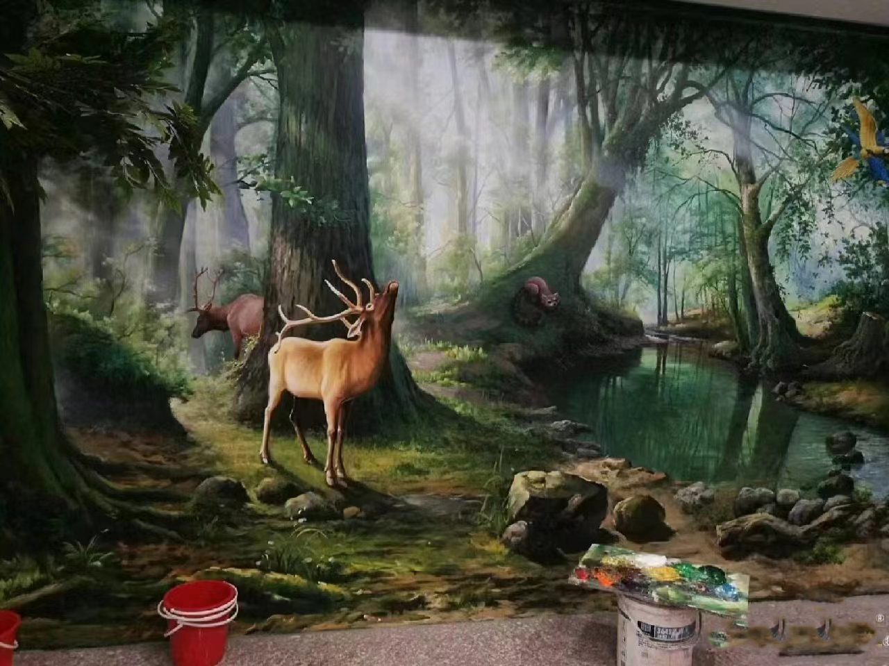 墙绘壁画手绘涂鸦绘画团队
